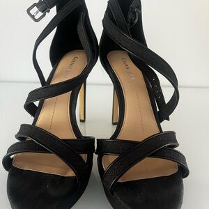Gianni Bini almost new Black Strappy Women's Heels